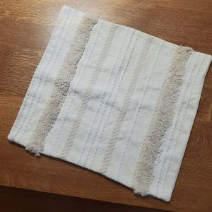 Woven Pillow Cover in shades of cream